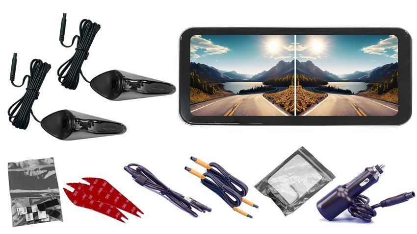 6.5-Inch 1080P Touchscreen Blindspot Camera System with Ai detection and Recording