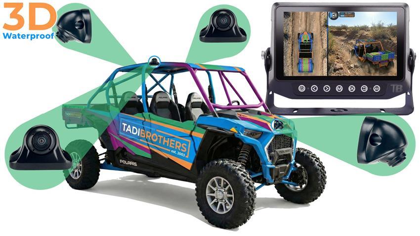 360° Dune Buggy Camera System in 3D for Surround View with DVR in 1080P (2026 V3)