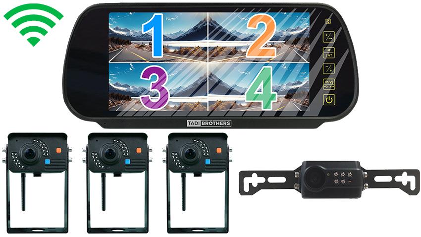 1080P Digital Wireless Horse Trailer Camera System with 3  Roof Cameras 1 license Camera (V3)