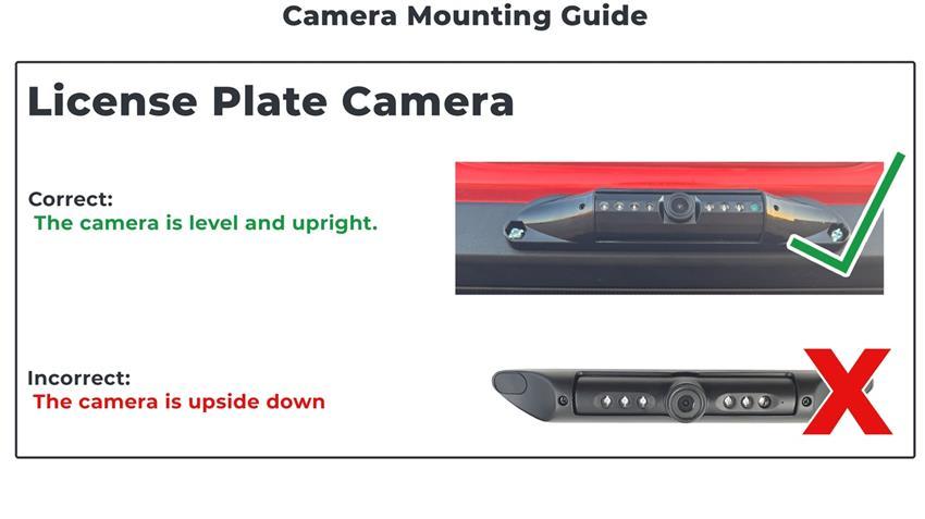 7-Inch Mirror Wireless License Plate Backup Camera For Trucks 
