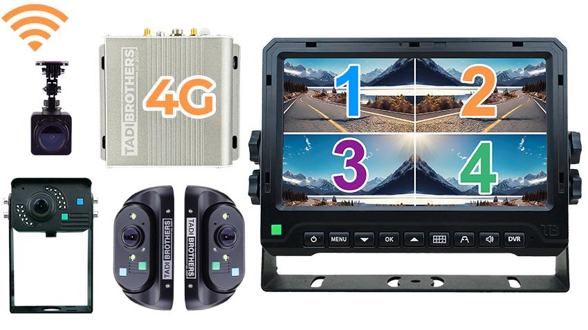 4G Cellular Rear-View System for RVs with 4 AHD Cameras in 1080P and Backup Monitor (2026)