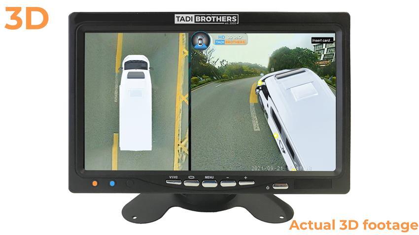 4G Cellular 360° Van Surround View Camera System in 3D for with with remote viewing (1080P)