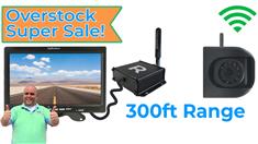OVERSTOCK 300ft Digital Wireless 1080P Side Camera and 7-inch screen (V3)