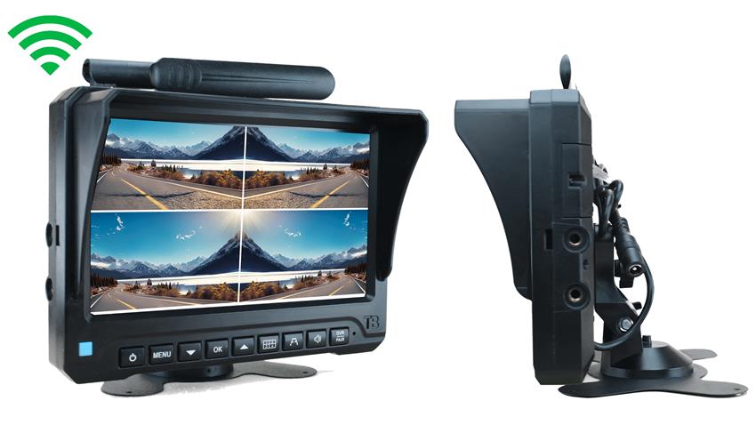 Backup Camera,5'' Monitor,Driving Observation, Two Channel Digital Wireless  DVR Camera kit for Car,SUV,Pickup,RV,Truck.,Car Backup Camera